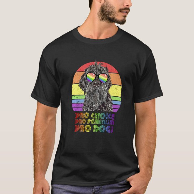 Wirehaired Pointing Griffon Pro Choice Pro Feminis T-Shirt (Front)