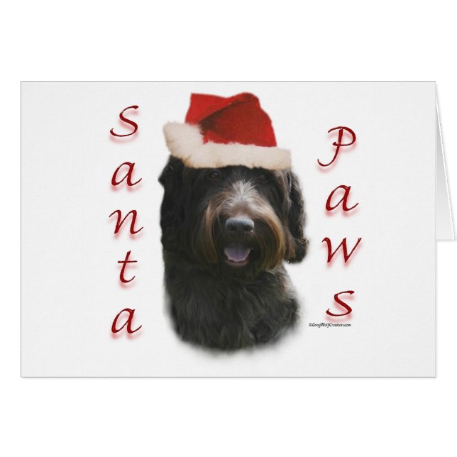 Wirehaired Pointing Griffon Santa Paws (Front Horizontal)