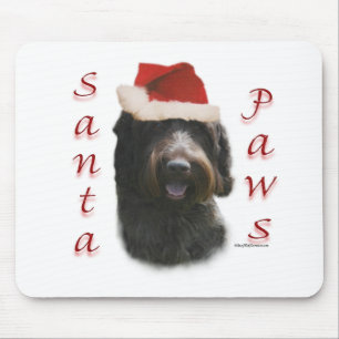 Wirehaired Pointing Griffon Santa Paws Mouse Pad