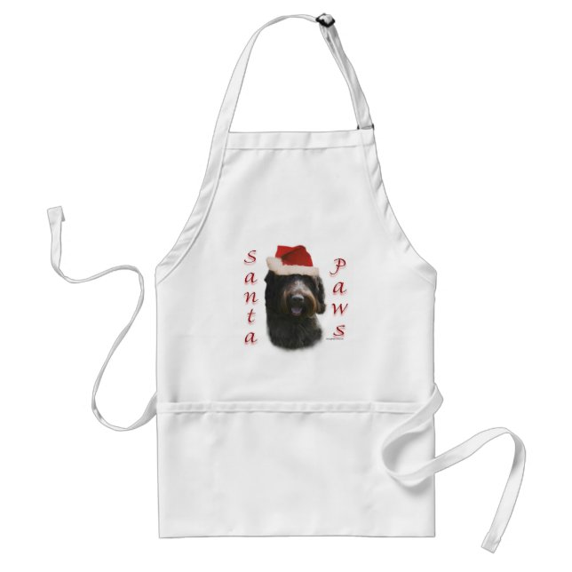 Wirehaired Pointing Griffon Santa Paws Standard Apron (Front)