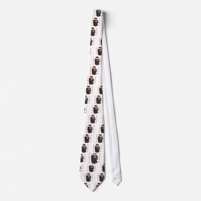 Wirehaired Pointing Griffon Santa Paws Tie (Front)