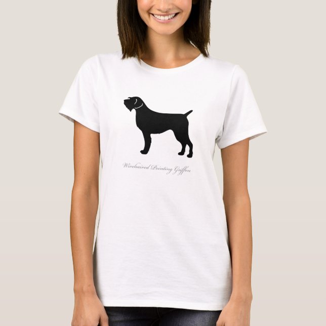 Wirehaired Pointing Griffon T-shirt (black) (Front)