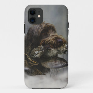 Wirehaired Pointing Griffon , Woodcock hunting   iPhone 11 Case