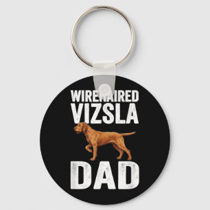 Wirehaired Vizsla Dad - Dog Dad Gift Key Ring