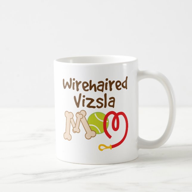 Wirehaired Vizsla Dog Breed Mum Gift Coffee Mug (Right)