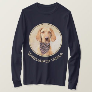 Wirehaired Vizsla Painting - Cute Original Dog Art T-Shirt
