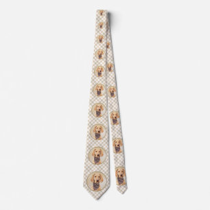 Wirehaired Vizsla Painting - Cute Original Dog Art Tie