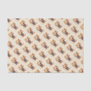 Wirehaired Vizsla Painting - Cute Original Dog Art Tissue Paper