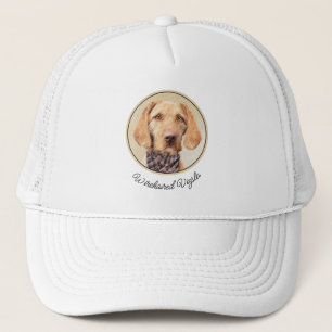 Wirehaired Vizsla Painting - Cute Original Dog Art Trucker Hat