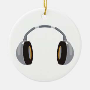 Wireless Headphone Ceramic Tree Decoration