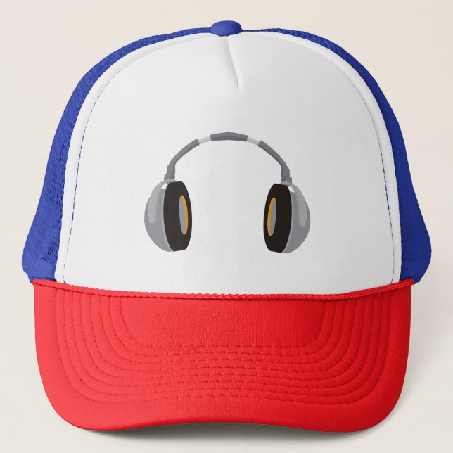 Wireless Headphone Trucker Hat (Front)