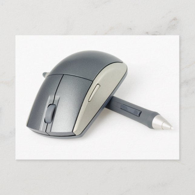 Wireless mouse and digital pen postcard (Front)