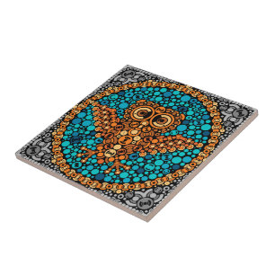 Wireless Owl, Colour Perception Test, Black Ceramic Tile