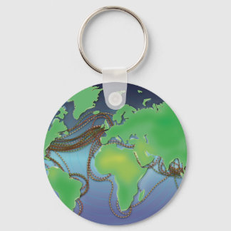 Wires of the World - Undersea Cables Key Ring