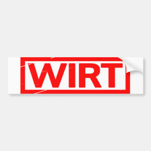 Wirt Stamp Bumper Sticker