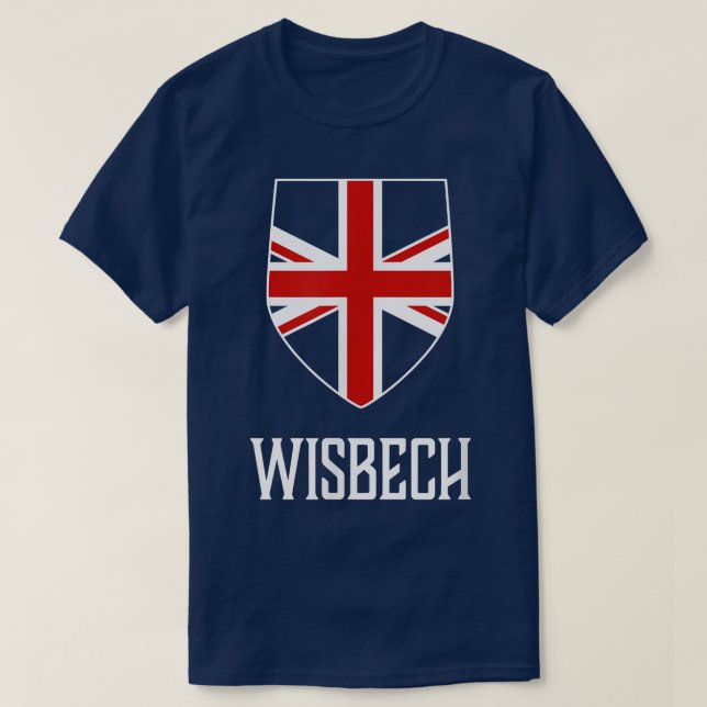 Wisbech, England - British Union Jack UK  T-Shirt (Design Front)