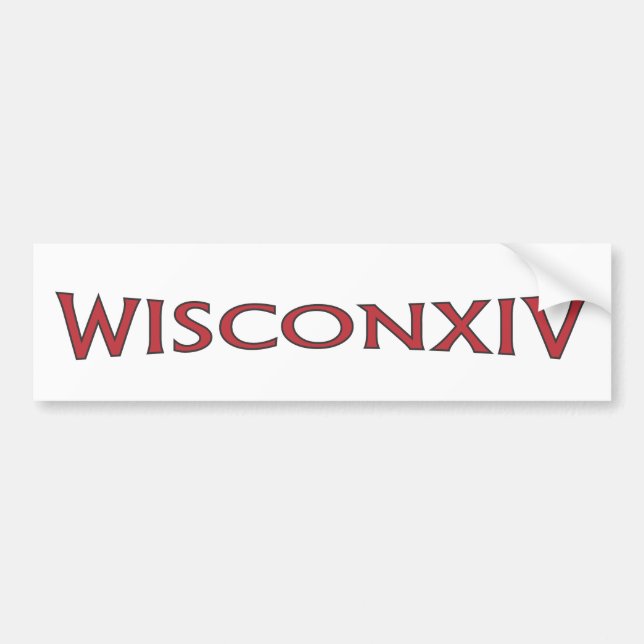 Wisconsin 14 Bumper Sticker (Front)