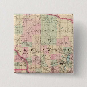 Wisconsin 3 15 cm square badge