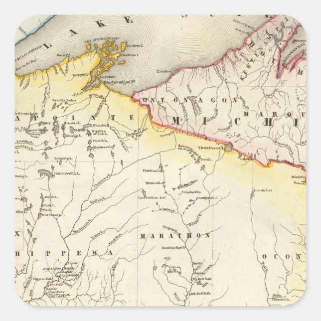 Wisconsin 6 square sticker (Front)