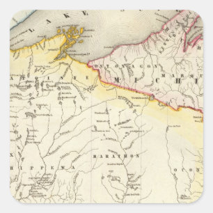 Wisconsin 6 square sticker