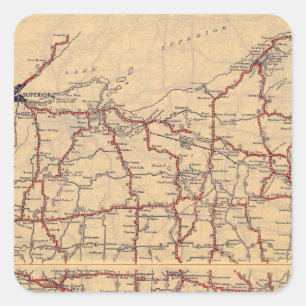 Wisconsin 6 square sticker