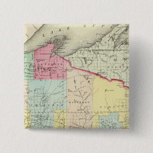 Wisconsin 8 15 cm square badge