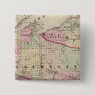 Wisconsin 9 15 cm square badge