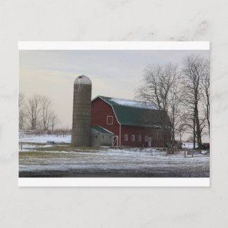 Wisconsin Barn Postcard