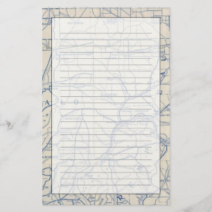 Wisconsin Bicycle Road Map 6 Stationery