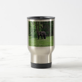 Wisconsin Black bear Travel Mug