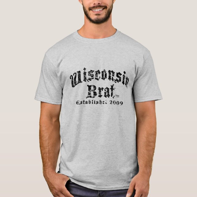 Wisconsin Brat Men's Short Sleeve Tee (Front)