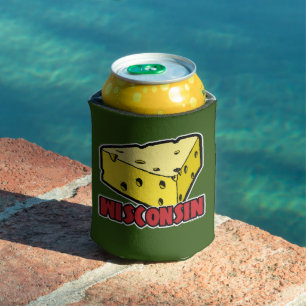Wisconsin Cheese Wedge Can Cooler