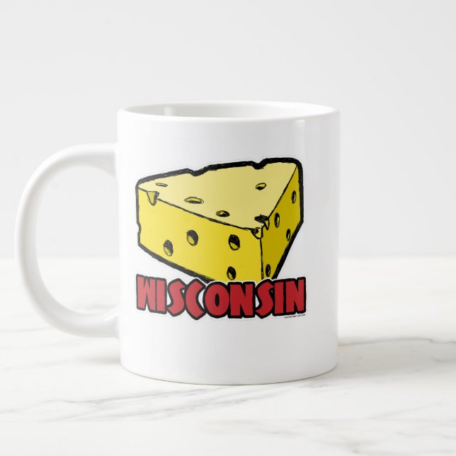 Wisconsin Cheese Wedge Jumbo Mug (Left)