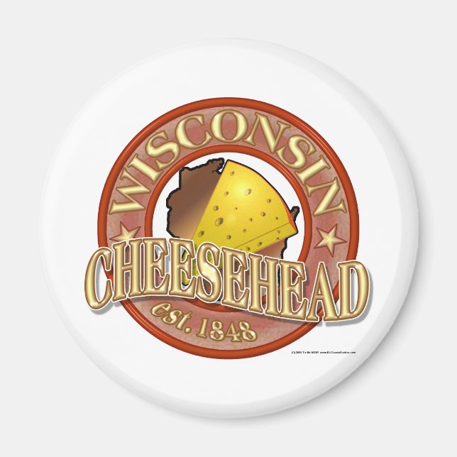 Wisconsin Cheesehead Seal Magnet (Front)
