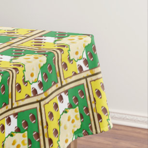 Wisconsin Cheesehead Wisconsin Sports Colours Tablecloth