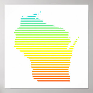 wisconsin chill fade poster