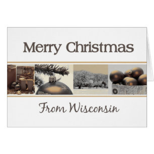 Wisconsin   Christmas Card, state specific