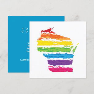 wisconsin colour strokes invitation