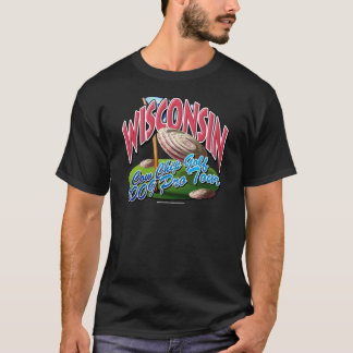 Wisconsin Cow Chip Golf T-Shirt