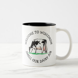 Wisconsin Cow Dairy Farmer Humour Coffee Mug