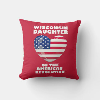 WISCONSIN Daughter of the American Revolution DAR Cushion