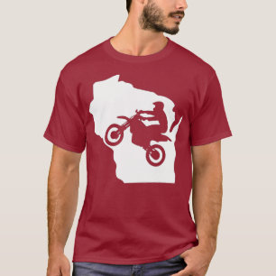 Wisconsin Dirt Biking s Motocross Ts MotoX T-Shirt