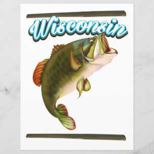 Wisconsin fishing poster