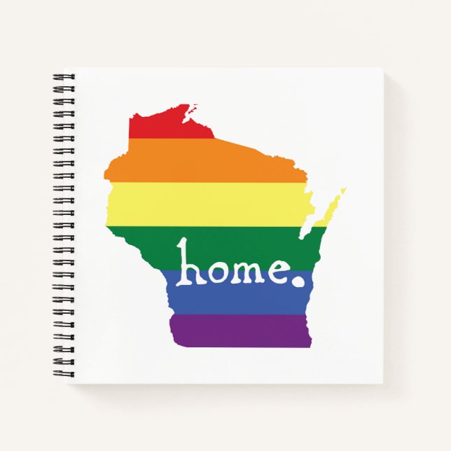 Wisconsin Gay Pride | Map of Home Notebook (Front)