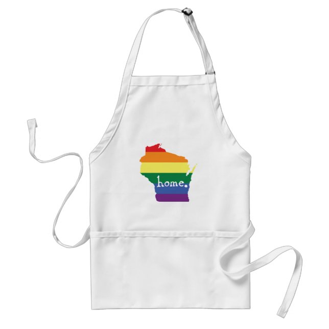 Wisconsin Gay Pride | Map of Home Standard Apron (Front)