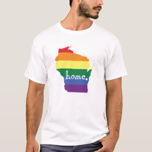Wisconsin Gay Pride Map of Home T-Shirt