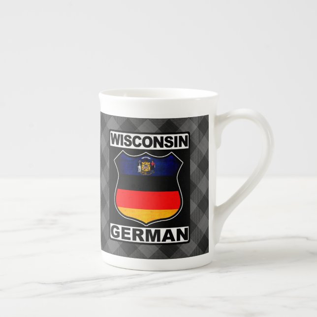 Wisconsin German American   Bone China Mug (Right)
