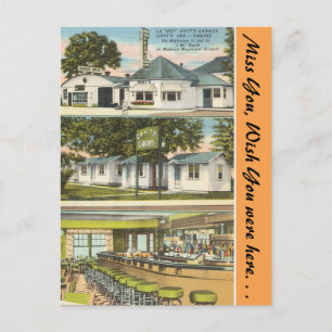 Wisconsin, Gest's Garage, Inn & Cabins, Madison Postcard