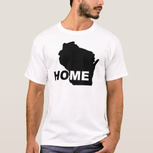 Wisconsin Home Away From State T-Shirt Tees
