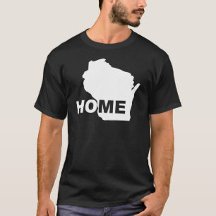 Wisconsin Home Away From State T-Shirt Tees